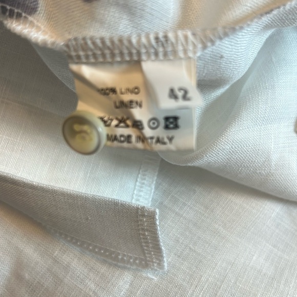 MARE ST BARTH 💯 LINNEN BUTTON DOWN SHIRT/DRESS Sz 42 or M - Picture 6 of 10